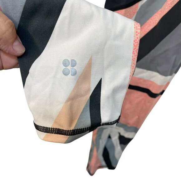 Sweaty Betty The Power 7/8 Legging Gray Union Jack Print Size Small 24” Inseam - Picture 6 of 8